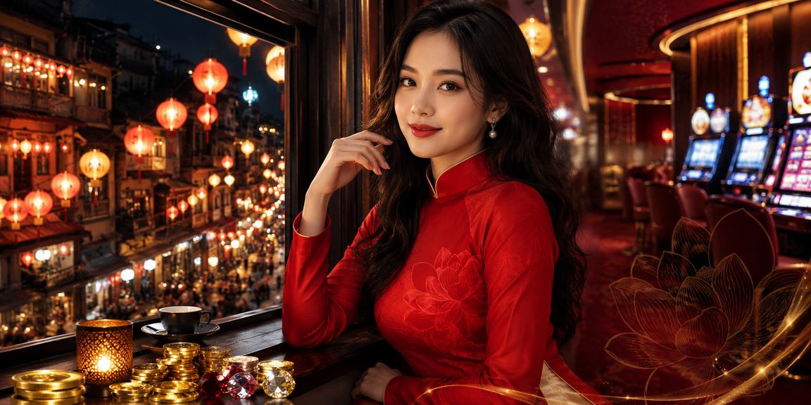 Người phụ nữ Hà Nội mặc áo dài đọc phân tích kèo bóng đá trên điện thoại